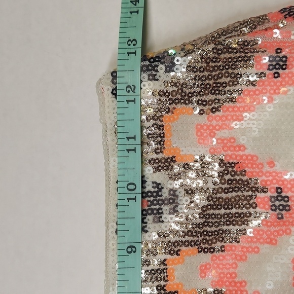 Lindex Multicolor Elastic Waistline Sequins Skirt Size XS - Picture 2 of 5